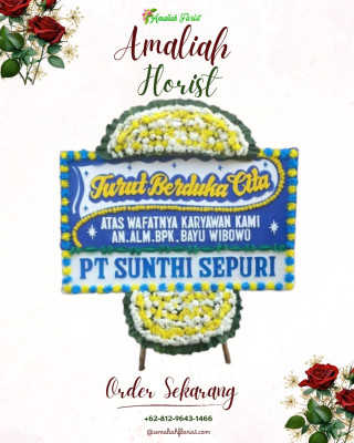 Papan Bunga Duka di Penajam